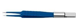 Bipolar forceps; straight; 10.5 cm; pointed